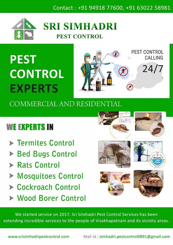 sri simhadri pest control gopalapatnam in visakhapatnam - Photo No.1