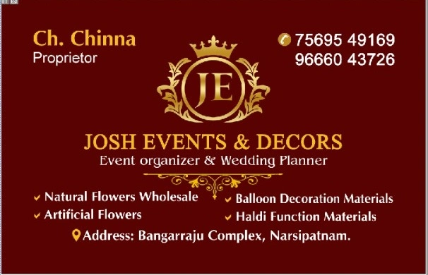 josh events and decorators bus stand in narsipatnam - Photo No.1