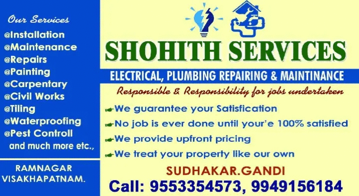 shohith home services plumbing electrical ramnagar in visakhapatnam - Photo No.0