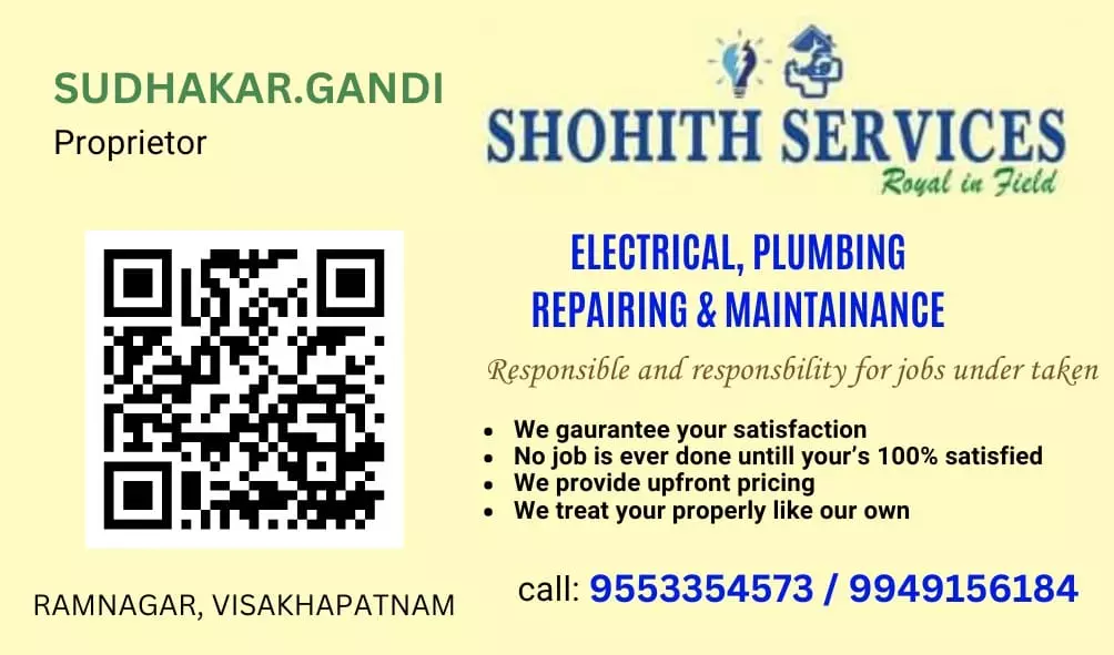 shohith home services plumbing electrical ramnagar in visakhapatnam - Photo No.4