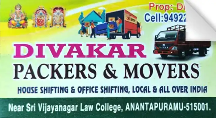 Divakar Packers and Movers in Bus Stand