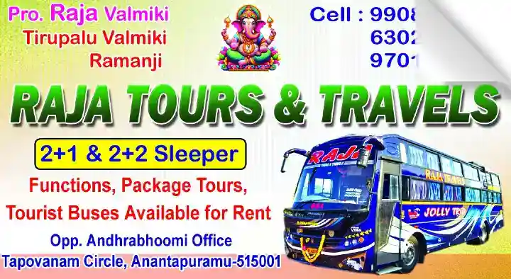 Raja Tours and Travels in Tapovanam Circle