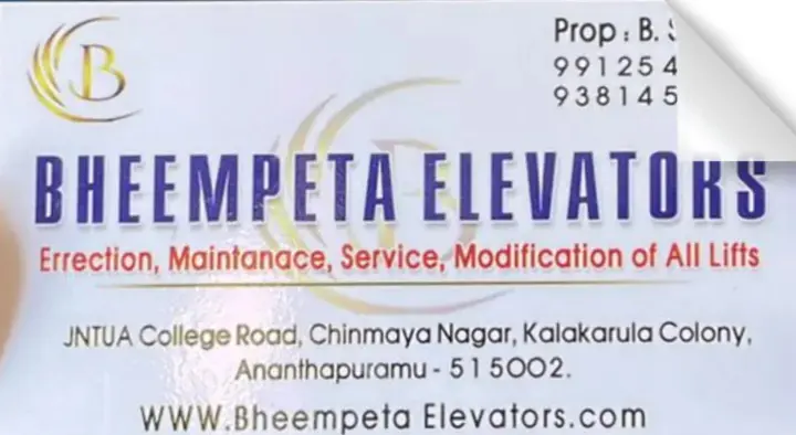 Bheempeta Elevators in Chinmaya Nagar