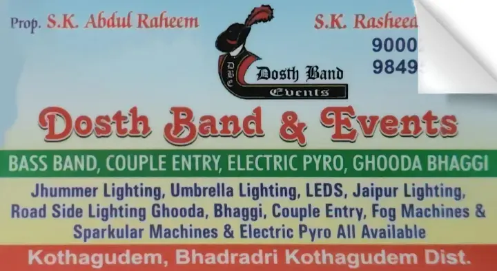 Dosth Band and Events in Kothagudem