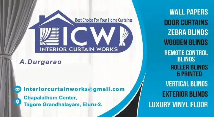 ICW Interior Curtain Works in Tagore Grandhalayam