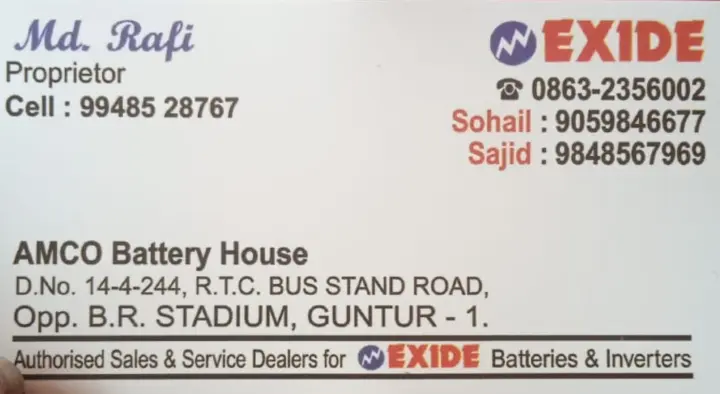 AMCO Battery House in Bus Stand