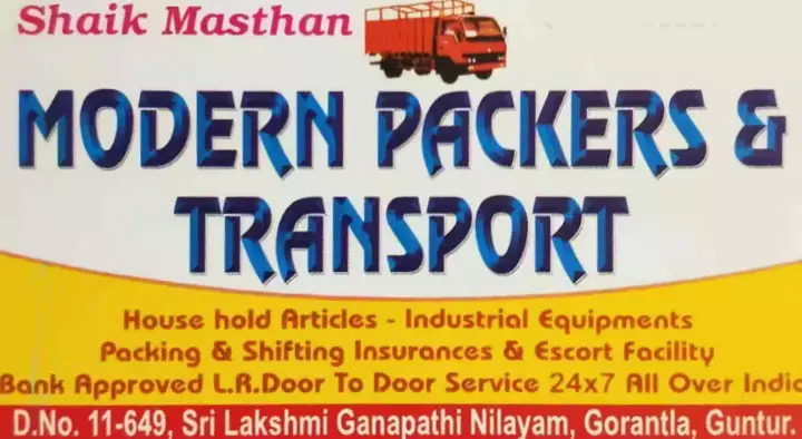 Modern Packers and Movers in Gorantla