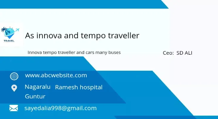 AS Innova and Tempo Traveler in Nagaralu