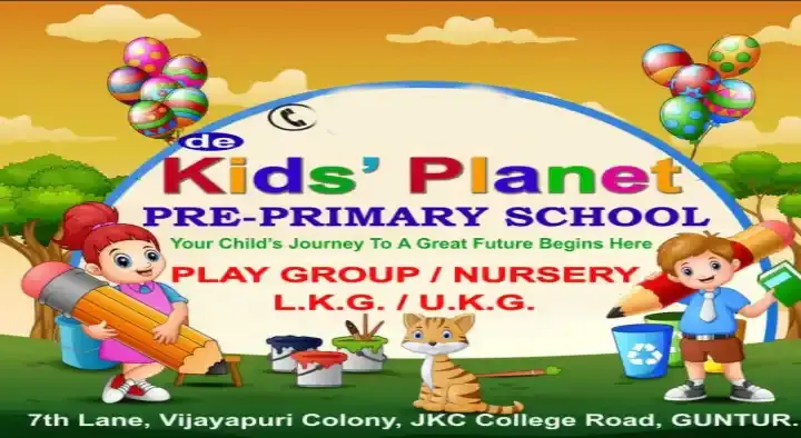 de Kids Planet PRE-PRIMARY SCHOOL in JKC college road