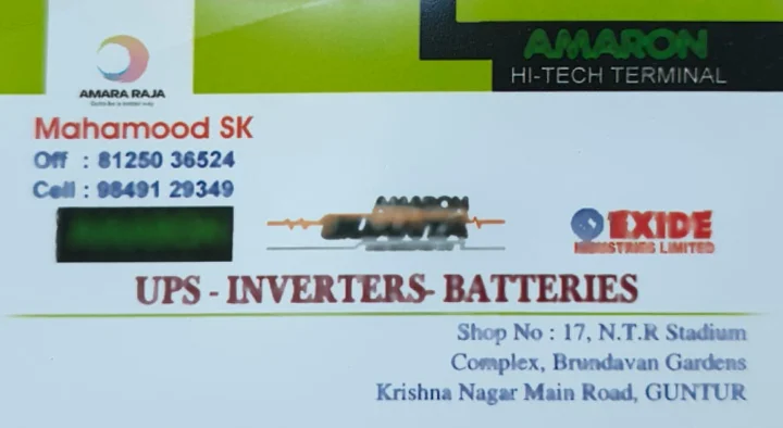 UPS Inverters Batteries in Brindavan Gardens