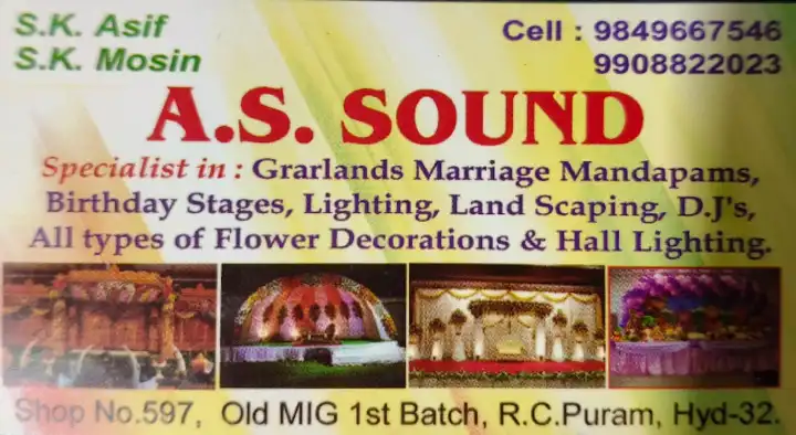 AS Sound in RC Puram