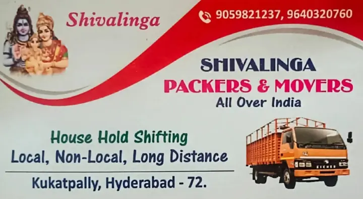 Shivalinga Packers and Movers in Kukatpally