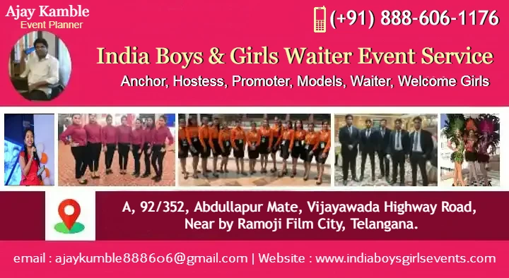 India Boys and Girls Waiter Event Service in Ramoji Film City