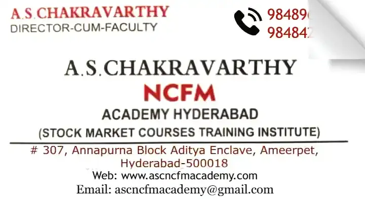 AS Chakravarthy Stock Market Courses Training Institute Hyderabad in Ameerpet