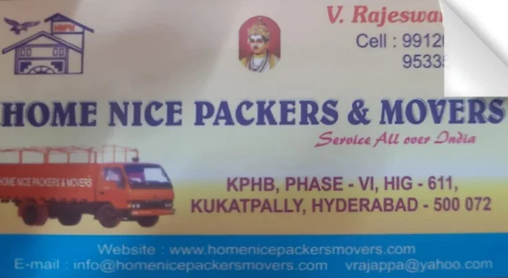 Home Nice Packers and Movers in Kukatpally