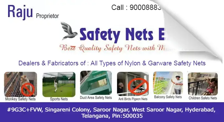 Safety Nets Experts in Saroornagar