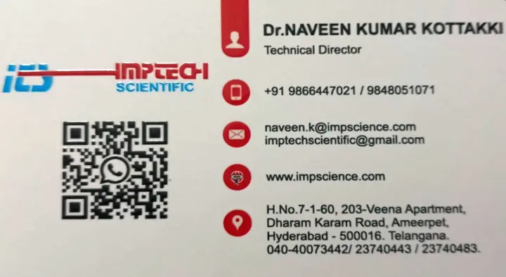 Imptech Scientific in Ameerpet