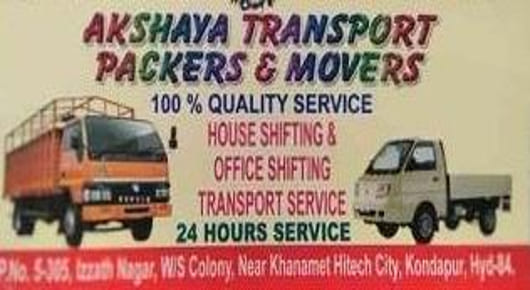 Akshaya Transport Packers and Movers in HITEC City
