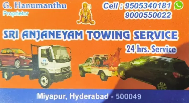 Sri Anjaneyam Towing Service in Miyapur