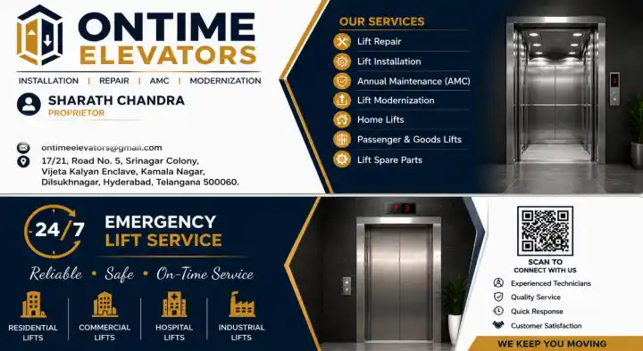 OnTime Elevators in Dilsukhnagar