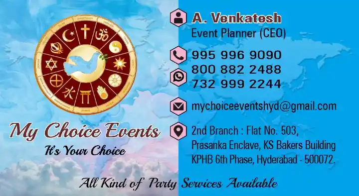 My Choice Events in Kphb Colony