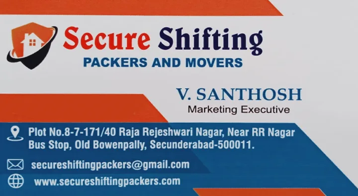 Secure Shifting Packers and Movers in Old bowenpally