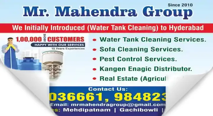Mahendra Water Tank Cleaning Services in Mehdipatnam