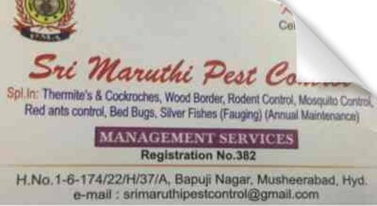 Sri  Maruthi Pest Control in Musheerabad