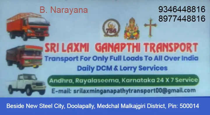 Sri Laxmi Ganapathi Transport in Medchal