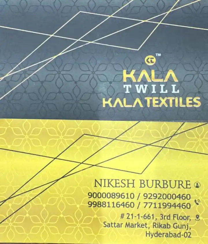 Kala Twill Kala Textiles in Main Road