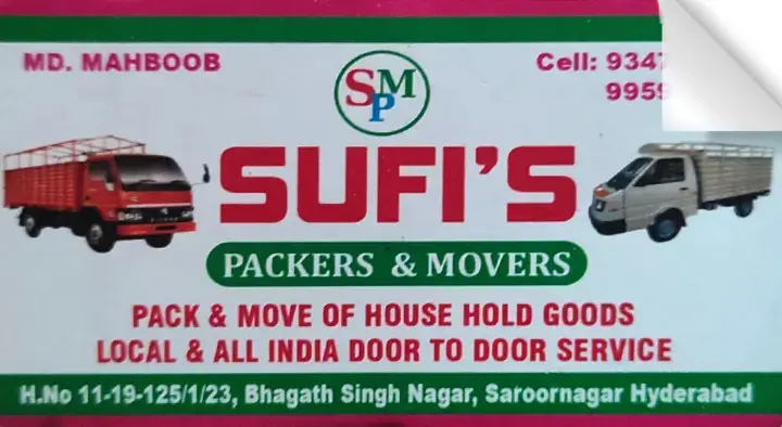 Sufis Packers and Movers in Saroornagar