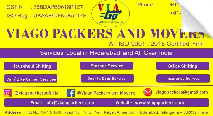 Viago Packers and Movers in Miyapur