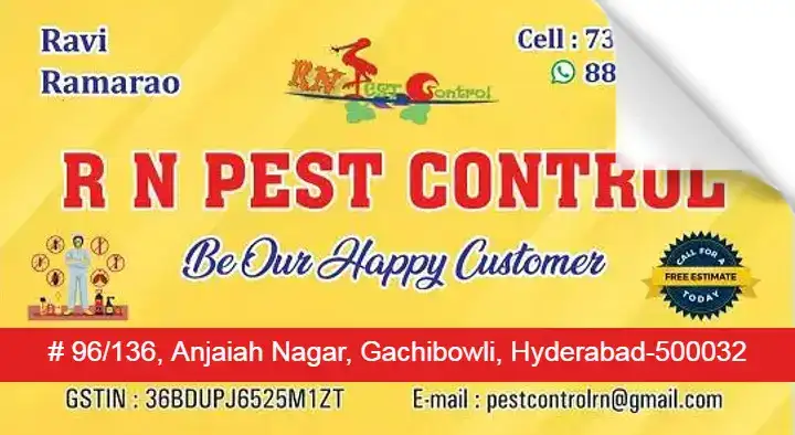 RN Pest Control Services in Gachibowli