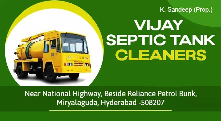 Vijay Septic Tank Cleaners in Miryalaguda