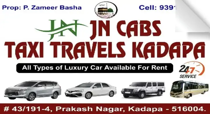 JN Cabs Taxi Travels Kadapa in Prakash nagar