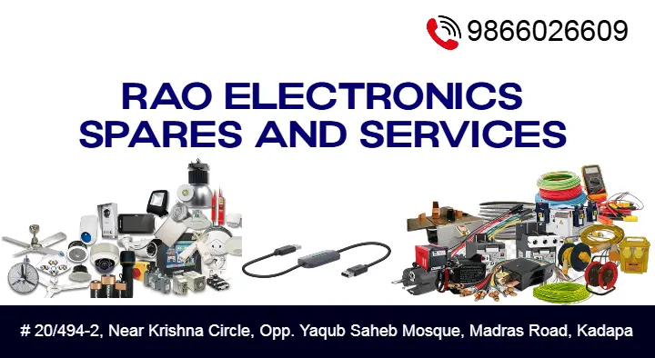 Rao Electronics Spares and Services in Madras Road
