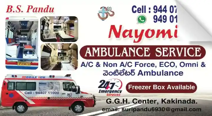 Nayomi Ambulance Service in GGH Center