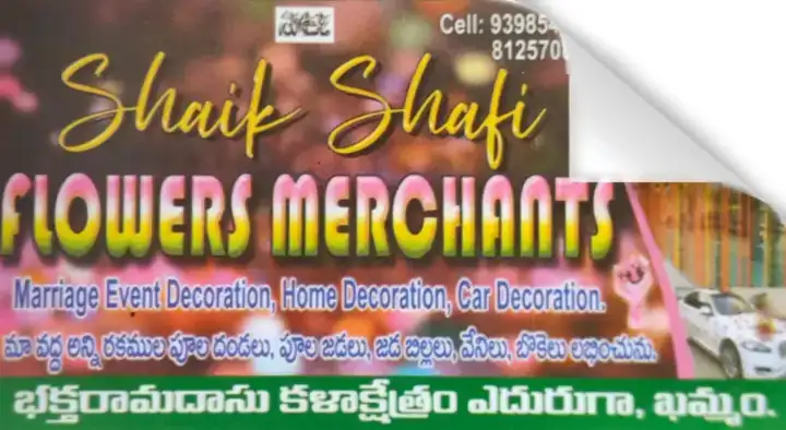 Shaik Shafi Flower Merchants in Bus Stand