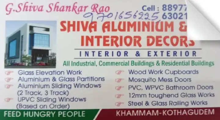 Shiva Aluminium and PVC Interior Decors in Bus Stand