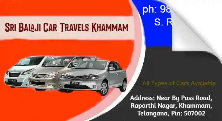 Sri Balaji Car Travels Khammam in Raparthi Nagar