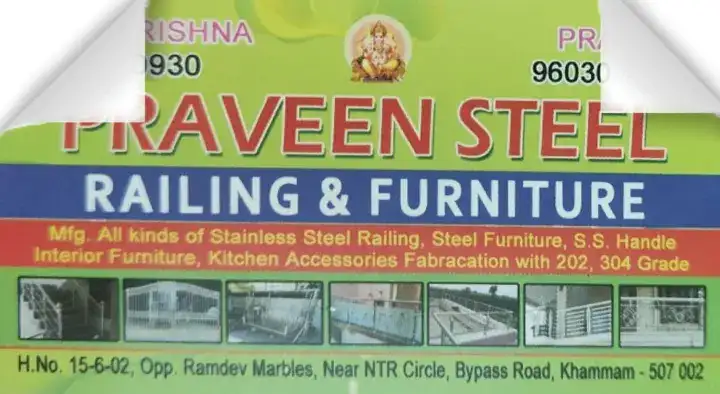 Praveen Steel Railing and Furniture in NTR Circle
