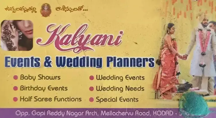 Kalyani Events and Wedding Planners in Mellachervu Road