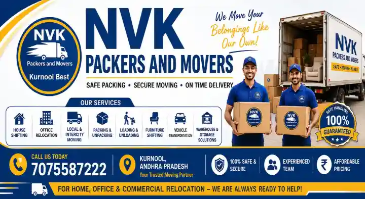 NVK Packers and Movers in Bellary Chowrasta