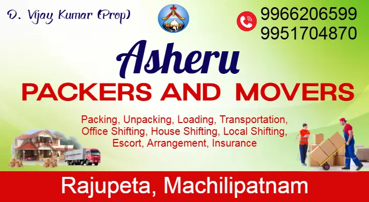 Asheru Packers and Movers in Rajupeta