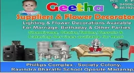 Geetha Suppliers And Flower Decorators in Society Colony