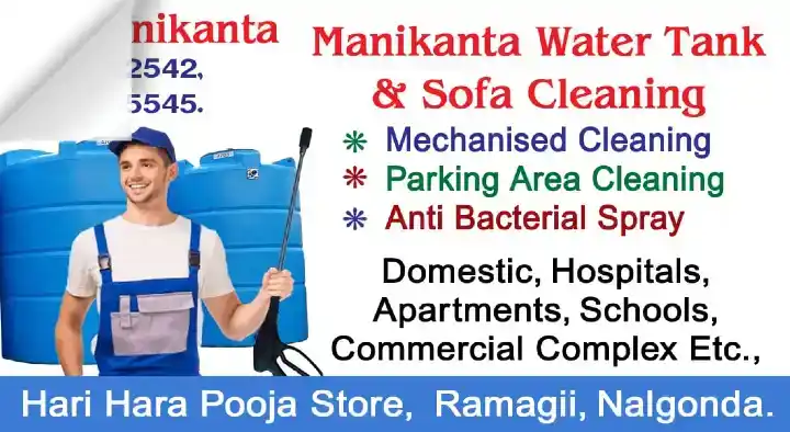 Manikanta Water Tank and Sofa Cleaning in Ramagiri