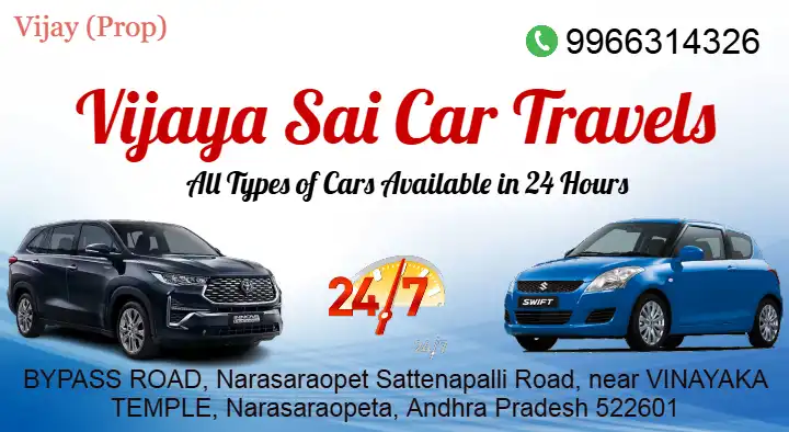 Vijaya Sai Car Travels in Sattenapalli Road