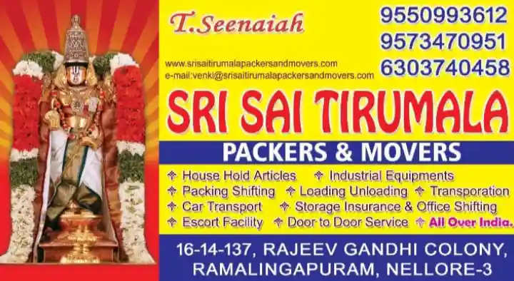 Sri Sai Tirumala Packers and Movers in Ramalinga Puram