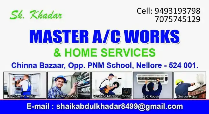 Master AC Works and Home Services in Chinna Bazaar