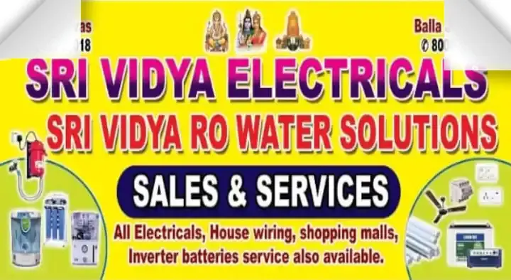 Sri Vidya RO Water Solutions and Electricals in Kotagally